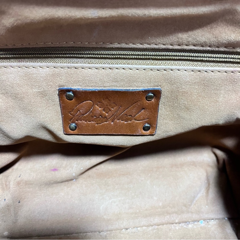 EUC Patricia Nash Crackled Rose Garden Gracchi Satchel & Matching Aprilia Wallet - Picture 10 of 11